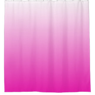 Zweifarbiges Gradienten ombre hot pink Duschvorhang
