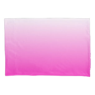 Zweifarbiges Gradienten ombre hot pink Kissenbezug