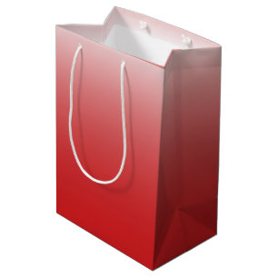 Zweifarbiges Gradientenrot Mittlere Geschenktüte