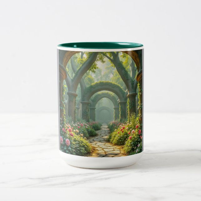 Zweifarbiges Kaffeetasse 15oz (Mittel)