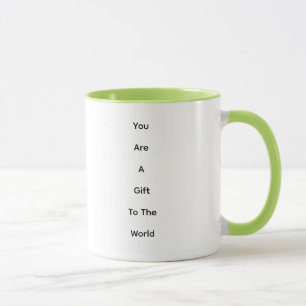 Zweifarbiges limettenfarbenes Innen-Mug Tasse