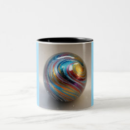 Zweifarbiges Marmormuster, 325ml (Marble-20) Zweifarbige Tasse