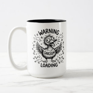 Zweifarbiges Mugen-Cozy-Zitat für Kaffeeliebhaber Zweifarbige Tasse
