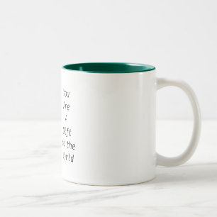 Zweifarbiges Smaragdgrün Innenraum Kaffeetasse