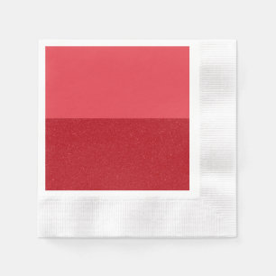 Zweifarbiges Tomatenrot-Koktail-Papiernapkin (indi Serviette