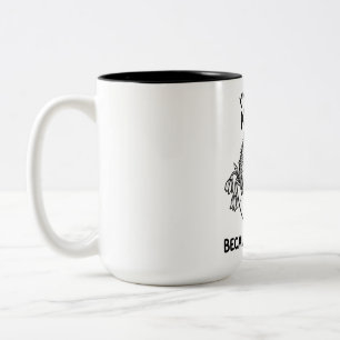 Zweifarbiges Wombat-Kaffee-Tasse mit lustigem Zita Zweifarbige Tasse