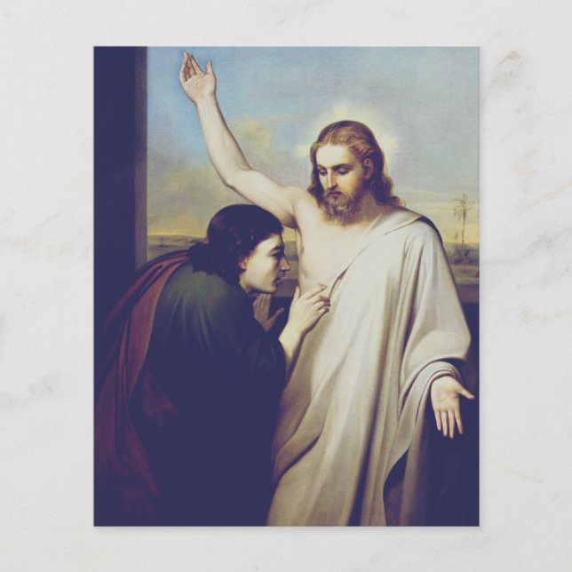Zweifel an Saint Thomas von Silvestro Lega (Vorderseite)