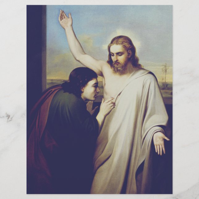 Zweifel an Saint Thomas von Silvestro Lega Flyer (Vorne)