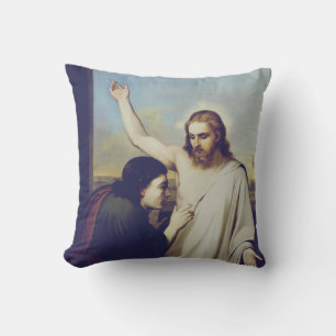 Zweifel an Saint Thomas von Silvestro Lega Kissen