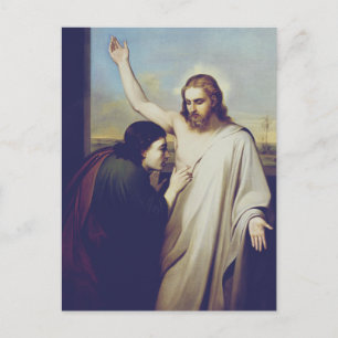 Zweifel an Saint Thomas von Silvestro Lega Postkarte