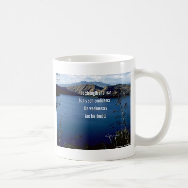 Zweifel und Selbstvertrauen Tasse (Rechts)