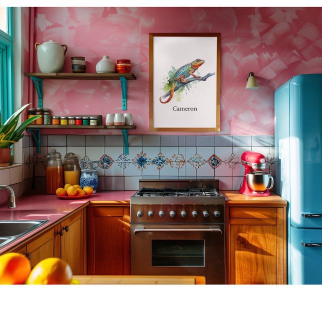 Zweig der Farben: Chameleon Art, Brauch Poster (Von Creator hochgeladen)