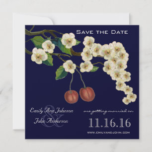 Zweig der Kirschblüten Save the Date Einladung