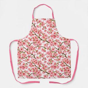 Zweig-Muster mit rosa Kirschblüten Schürze