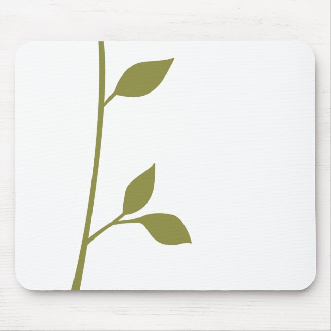 Zweig und Blatt Mousepad (Vorne)