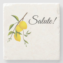 Zweigdesign Zitrone mit Saluti!