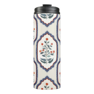 Zweige der orientalischen Blume: Kalamkari Indiane Thermosbecher