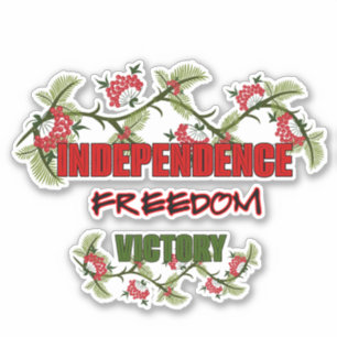 Zweige des Viburnums Aufkleber