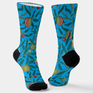 Zweige mit Granatäpfeln von William Morris  Socken