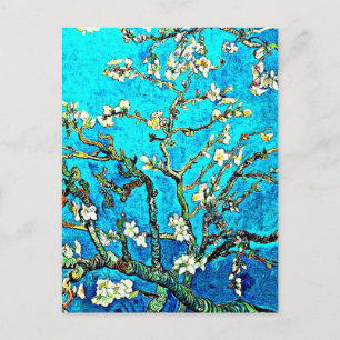 Zweige mit Mandelblüten Postkarte