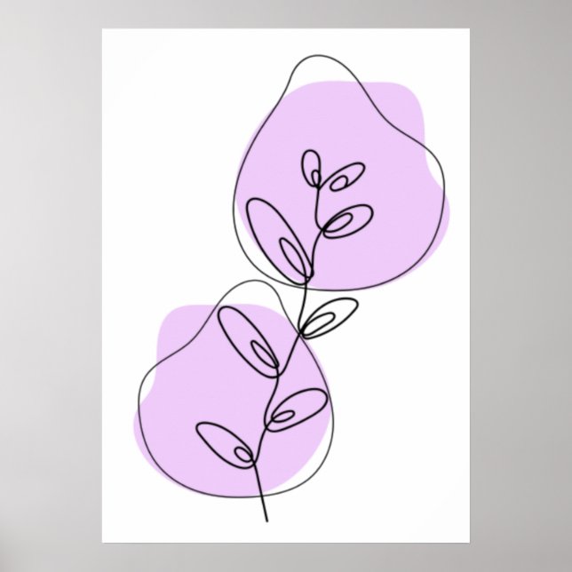 Zweige und Blätter, die Art Poster (Vorne)