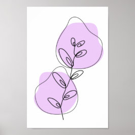 Zweige und Blätter, die Art Poster