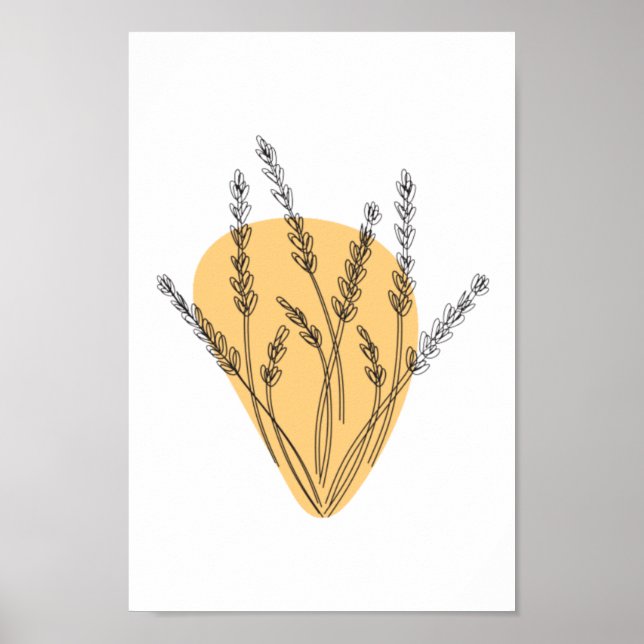 Zweige und Blätter, die Art Poster (Vorne)