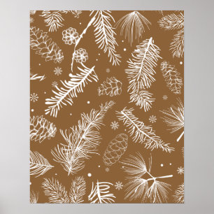Zweige und Kiefer 3 Poster
