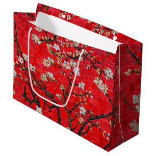 Zweige von Almond Tree in Blossom, Van Gogh Groß Große Geschenktüte
