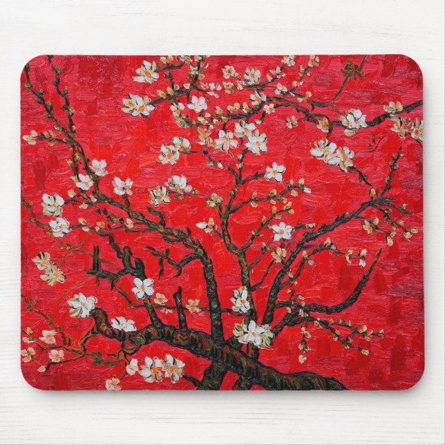 Zweige von Almond Tree in Blossom, Van Gogh Mousepad (Vorne)