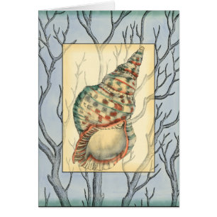 Zweige von Seashell und Bäumen