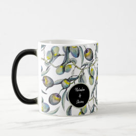 Zweigniederlassung aus Blauem Lila Olive Verwandlungstasse