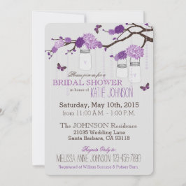 Zweigniederlassung Dahlia Blume Modernes Brautpart Einladung