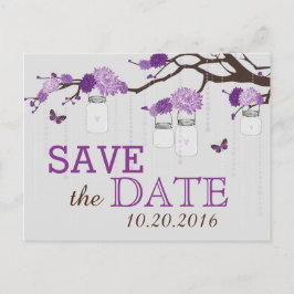 Zweigniederlassung Lavender Dahlia Blume Save the  Ankündigungspostkarte