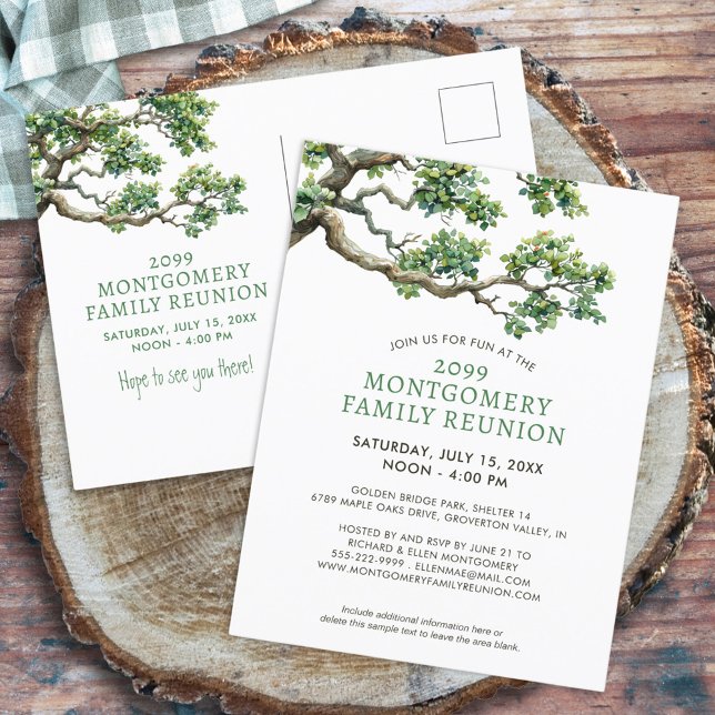 Zweigniederlassung moderner Wiedersehen-Familien Postkarte (Von Creator hochgeladen)