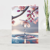 Zweigstelle Beileid Cherry Blossom mit Tiefgang