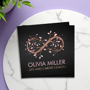 Zweigstelle des unendlichen Baumes - Pastells Quadratische Visitenkarte