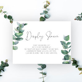 Zweigstelle Eukalyptus - Anzeigedusche Begleitkarte