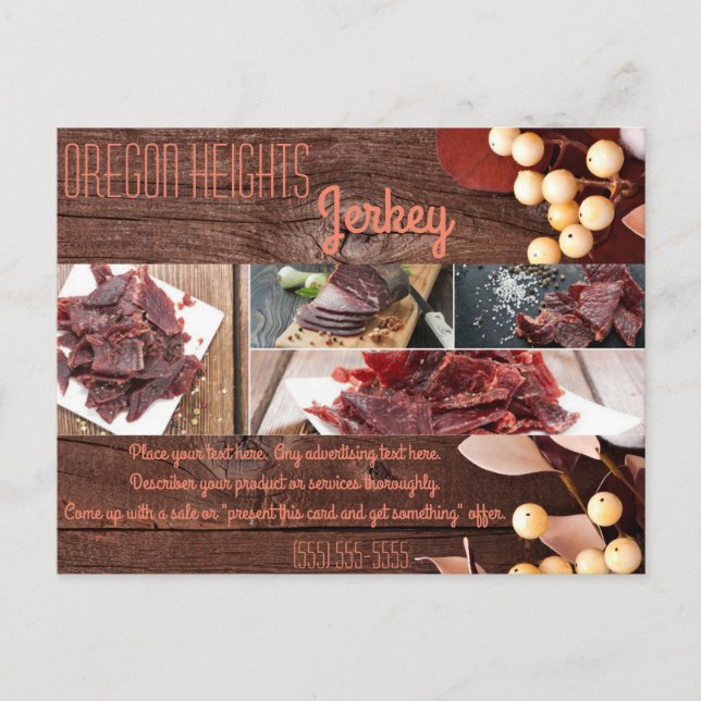 Zweigstelle für Baumwolle mit Visitenkarte auf dun Postkarte (Vorderseite)