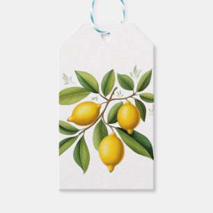 Zweigstelle Lemon Elegant Vintag Geschenkanhänger