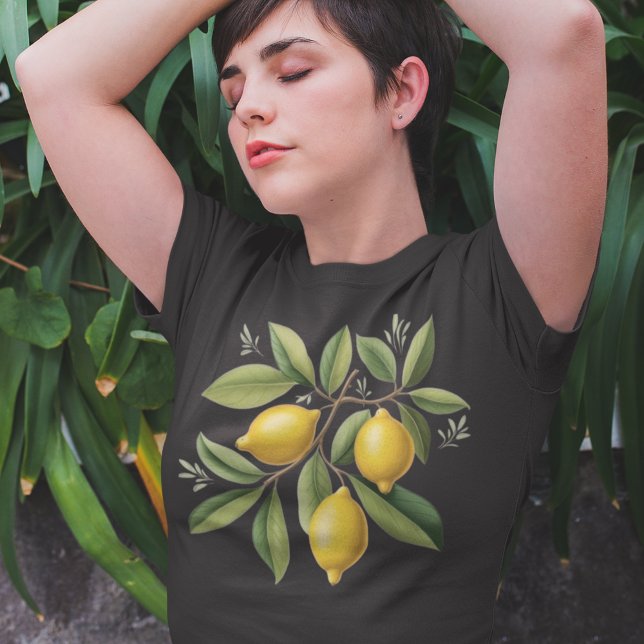 Zweigstelle Lemon Elegant Vintag T-Shirt (Von Creator hochgeladen)