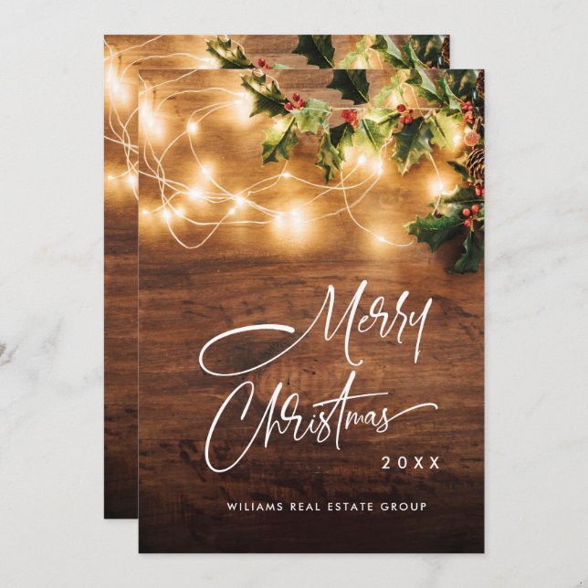 Zweigstelle Mistletoe Rustikale Weihnachten (Vorne/Hinten)