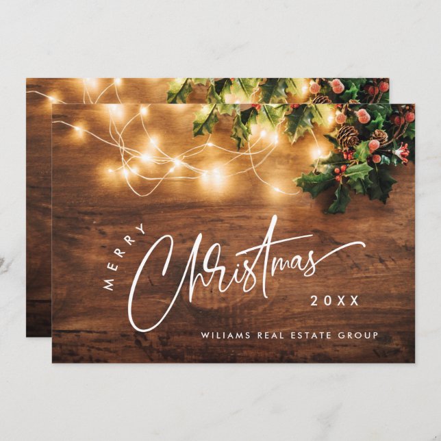 Zweigstelle Mistletoe Rustikale Weihnachten (Vorne/Hinten)