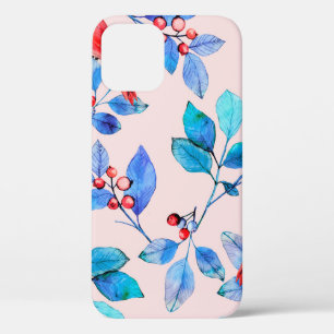 Zweigstelle mit Beeren und Vögeln Aquarell Case-Mate iPhone Hülle