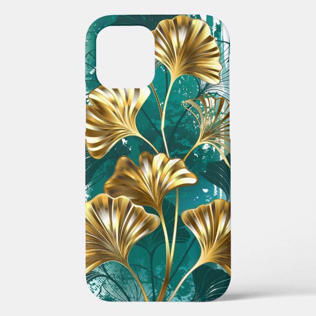 Zweigstelle mit goldenen Blätter Ginko Biloba Case-Mate iPhone Hülle (Rückseite)