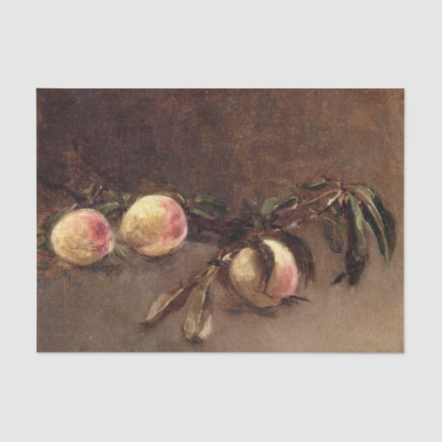 Zweigstelle Peaches von Eva Gonzales Seidenpapier (Vorderseite)