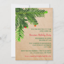 Zweigstelle Pine Tree - Weihnachtsfeier Party Einl Einladung