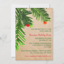 Zweigstelle Pine Tree - Weihnachtsfeier Party Einl Einladung