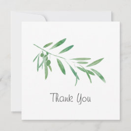 Zweigstelle Wasserfarben Dankeskarte