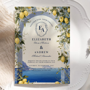 Zweigstelle Wasserfarben Italienische Hochzeit Einladung